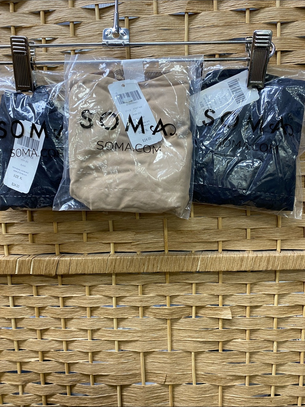Soma Underwear Packs in Black & Nude .set 2 blk. &1 nude